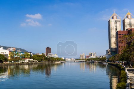 Foto de Kaohsiung, Taiwán - 01 de febrero de 2024: Riverside en Kaohsiung - Imagen libre de derechos