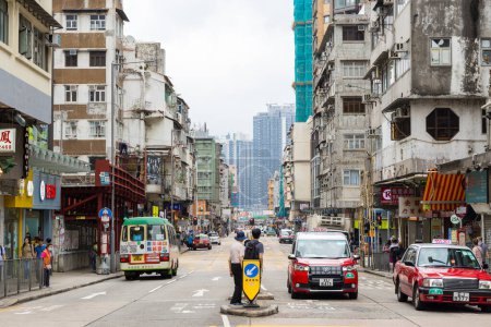 Foto de Hong Kong - 31 de marzo de 2024: Ciudad de Kowloon en Hong Kong - Imagen libre de derechos