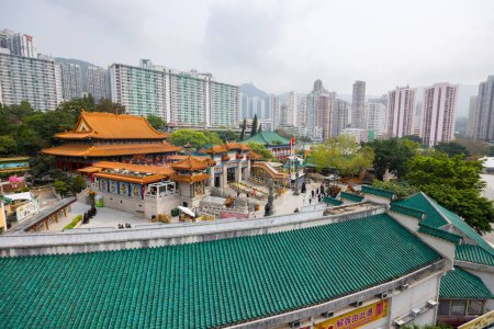 Téléchargez les photos : Hong Kong - 29 mars 2024 : Temple Wong Tai Sin à Hong Kong - en image libre de droit