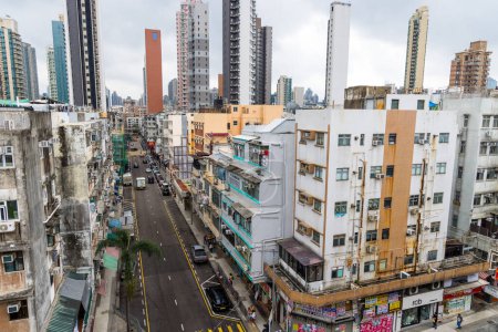 Foto de Hong Kong 31 de marzo de 2024: Hong Kong en la ciudad de Kowloon - Imagen libre de derechos