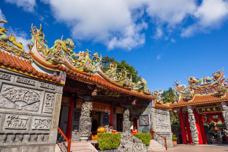 Téléchargez les photos : Taiwan - 14 décembre 2023 : Bishanyan, temple chinois à Taipei - en image libre de droit