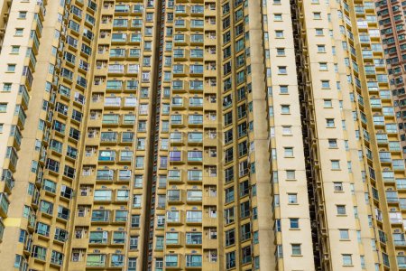 Téléchargez les photos : Façade immeuble Hong Kong - en image libre de droit