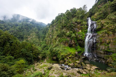 Téléchargez les photos : Cascade située sur la montagne Sun Link Sea à Taiwan - en image libre de droit