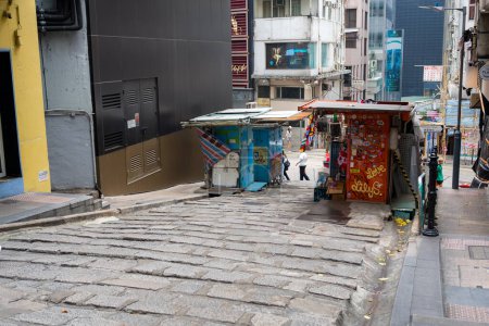 Photo for Central, Hong Kong - 01 April 2024:  Pottinger Street in Hong Kong - Royalty Free Image