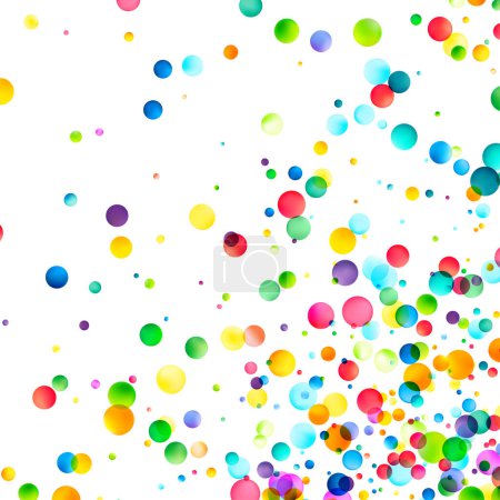 Foto de Un baile juguetón de burbujas coloridas llena el marco, creando una escena alegre y vibrante que emana un ambiente festivo y alegre. - Imagen libre de derechos
