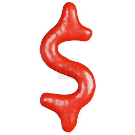 Foto de 3d renderizado de aislado en blanco ketchup símbolo vista superior para comida o restaurante concepto de cocina - Imagen libre de derechos