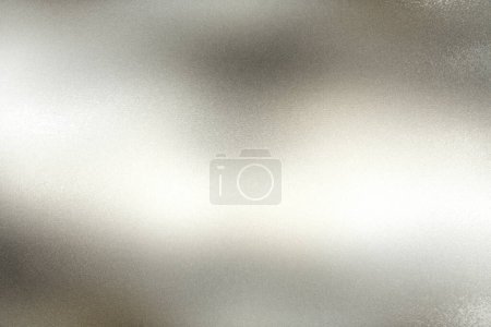 Foto de Pared metálica plateada con superficie rayada, fondo de textura abstracta - Imagen libre de derechos