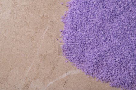 Photo for Lavender cooking salt close-up, background - Royalty Free Image