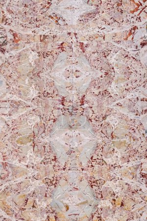 Téléchargez les photos : Texture, fond. Modèle ajouré de marbre des dalles du palais royal principal de Naples. Couleur beige-rose - en image libre de droit