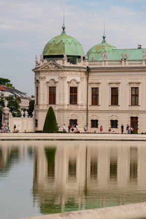 Photo for The Belvedere is a palace complex in Vienna in the Baroque style. Summer residence of Prince Eugene of Savoy at the beginning of the 18th century - Royalty Free Image