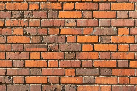 Photo for Background of red brick wall in the old town. - Royalty Free Image