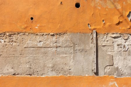 Foto de Textura antigua pared naranja en Pisa, Italia - Imagen libre de derechos