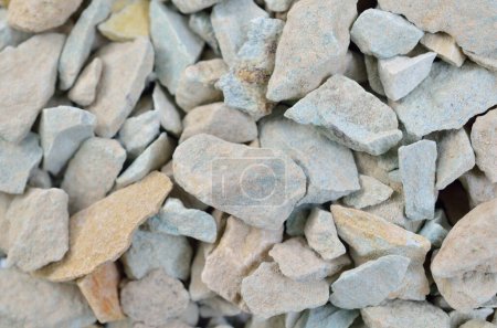 Natürliche Zeolith-Mineralgesteine. Hintergrund mit Steinen.