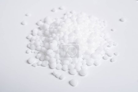 Photo for Urea, also called carbamide on white background. - Royalty Free Image