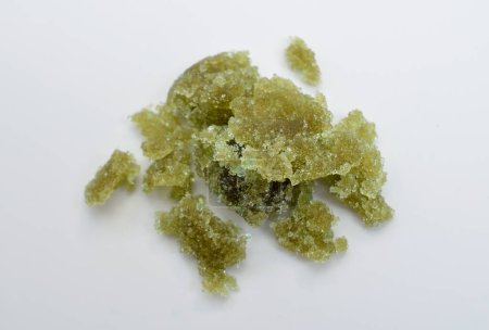 Foto de Sulfato de hierro II o sulfato, sulfato ferroso. También copperas y vitriolo verde - Imagen libre de derechos