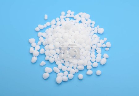 Urea, also called carbamide on white background.