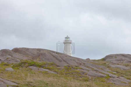 Téléchargez les photos : Nouveau phare fonctionnel au lieu historique national du Phare-du-Cap-Spear, endroit le plus à l'est du Canada, province de Terre-Neuve Labrador, T.-N.-L., Canada, CD - en image libre de droit