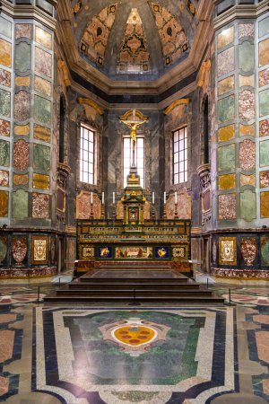 Photo for Florence, Italy - circa July 2021. Medici Chapels interior - Cappelle Medicee. Michelangelo Renaissance art. - Royalty Free Image