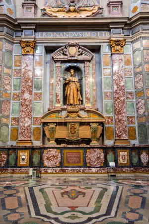 Photo for Florence, Italy - circa July 2021. Medici Chapels interior - Cappelle Medicee. Michelangelo Renaissance art. - Royalty Free Image