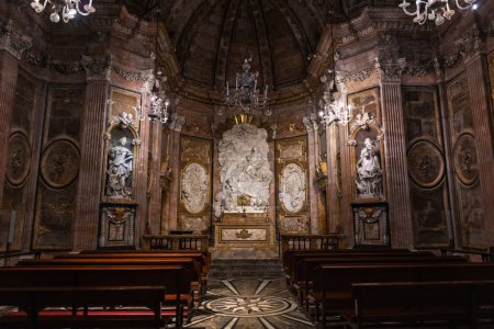 Photo for Chapel of the Virgin Mary (1520) in the Cathedral of Tarragona, a Roman Catholic Church built in early-12th-century in Romanesque architectural style. - Royalty Free Image