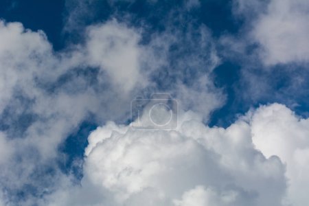 Photo for Sky and embossed clouds as a background. - Royalty Free Image