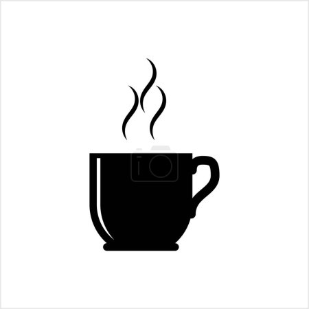 Téléchargez les illustrations : Icône tasse à thé, Icône tasse à café Illustration d'art vectoriel - en licence libre de droit
