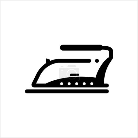 Illustration for Clothing Iron Icon, Electric Home Appliance Icon Vector Art Illustration - Royalty Free Image