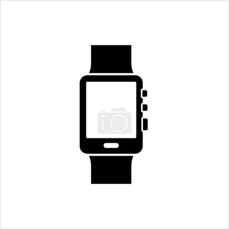 Illustration for Smart Watch Icon Vector Art Illustration - Royalty Free Image