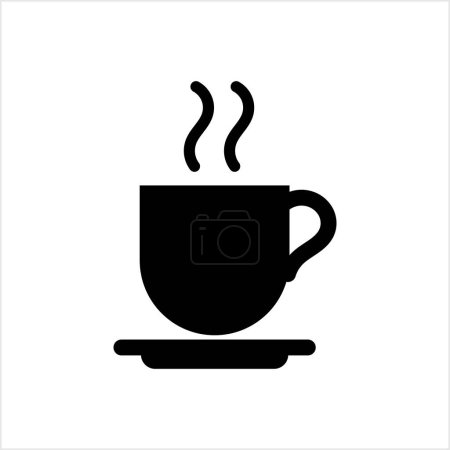 Ilustración de Icono de taza de té, Icono de taza de café Vector Art Illustration - Imagen libre de derechos