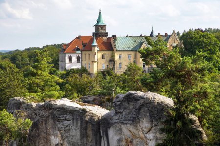 Photo for Hruba Skala castle, sandstone rock city, Cesky raj, czech or Bohemian paradise, Czech Republic - Royalty Free Image