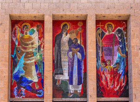 Innenraum von Debre Libanos, Kloster in Äthiopien, nordwestlich von Addis Abeba in der Semien-Schewa-Zone der Region Oromia. Gegründet im 13. Jahrhundert von Saint Tekle Haymanot. Äthiopien Afrika