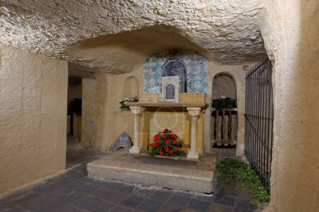 Photo for CAGLIARI, Italy - May 1, 2023: Festival of Sant'Efisio in Cagliari, Sardinia. Underground prison of martyr Sant'Efisio in Cagliar - Royalty Free Image