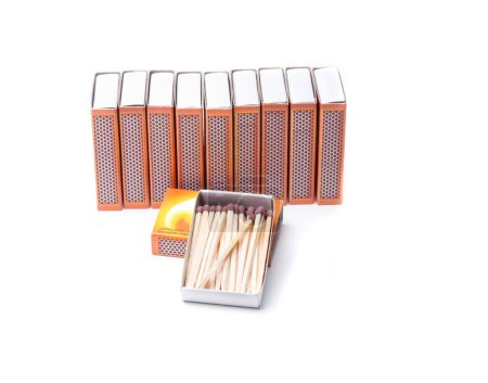 wooden matches, with the point of sulfur and potassium chlorate