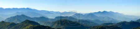 Photo for Aerial panoramic view of mountain range Alishan,Taiwan. - Royalty Free Image