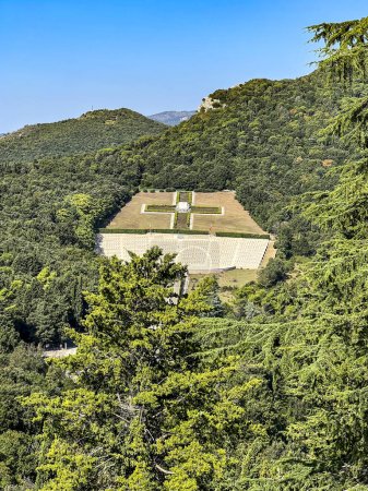 Polish military cemetery at Monte Cassino in Italy, general view.
