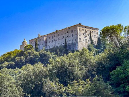 Abadía benedictina de Monte Cassino en Italia.