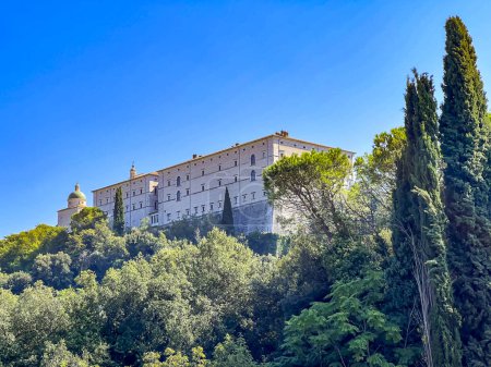 Abadía benedictina de Monte Cassino en Italia.