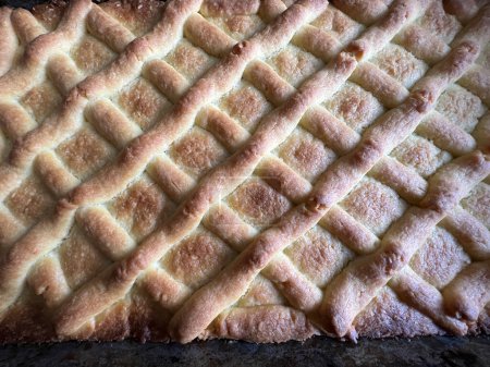 Photo for Mazurek cake taken out of the oven, in close-up as a background. - Royalty Free Image