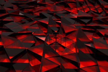 Foto de Resumen Triángulos futuristas Tecnología Antecedentes Ilustración 3D - Imagen libre de derechos