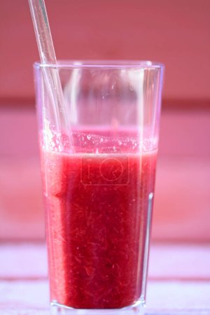 glass of blood orange juice
