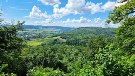 Panoramic view over the city of Hameln (Hamelin) in Germany