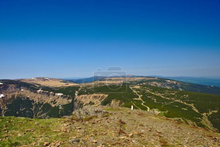 Photo for Karkonosze National Park in beautiful summer day. View from the top of Sniezka on the Polish-Czech border - Royalty Free Image