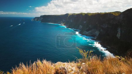 Photo for Aerial view of the coast of Nusa Penida island. Bali, Indonesia - Royalty Free Image