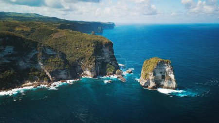 Photo for Aerial view of the coast of Nusa Penida island. Bali, Indonesia - Royalty Free Image