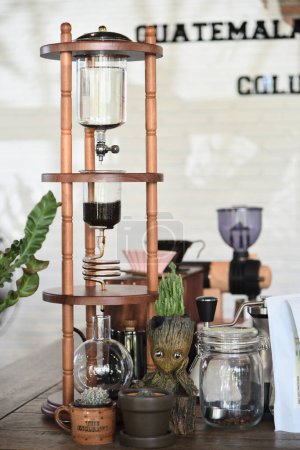 Photo for CHONBURI, THAILAND : 16 FEB - Cold brew coffee tower at cafe on 16 February 2020 in Chonburi, Thailand - Royalty Free Image