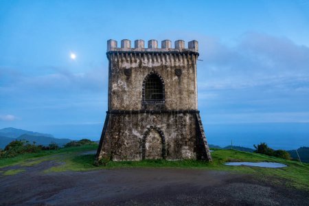 Castelo Branco tower viewpoint on Sao Miguel island, Azores, Portugal, Europe