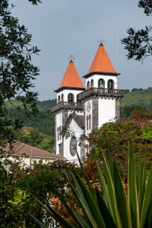 Church, Igreja Nova, Furnas, Island of Sao Miguel, Azores, Portugal, Europe