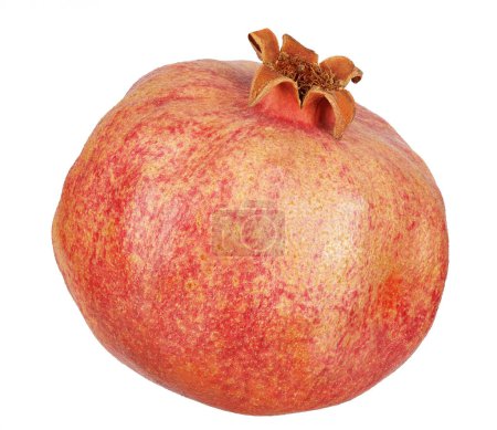Photo for Ripe pomegranate on white background - Royalty Free Image
