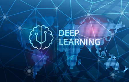 Téléchargez les photos : Intelligence artificielle IA Deep Learning Automation Technologie Arrière-plan - en image libre de droit