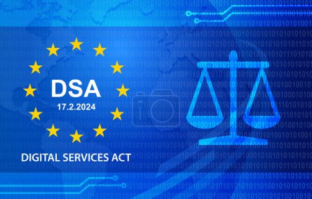 Téléchargez les photos : Notification DSA Digital Services Act Contexte - en image libre de droit